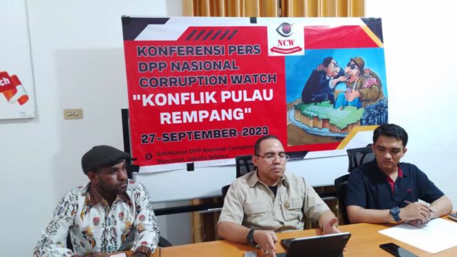
Dewan Pimpinan Pusat (DPP) Nasional Corruption Watch (NCW) Hanifa Sutrisna .