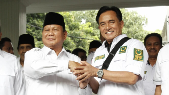 
pertemuan Prabowo Subianto dengan Yusril Ihza Mahendra