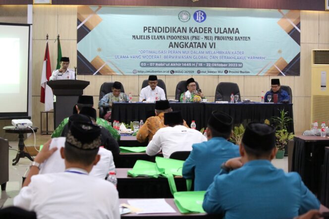 
Pemprov Banten Apresiasi Pembentukan Kader MUI