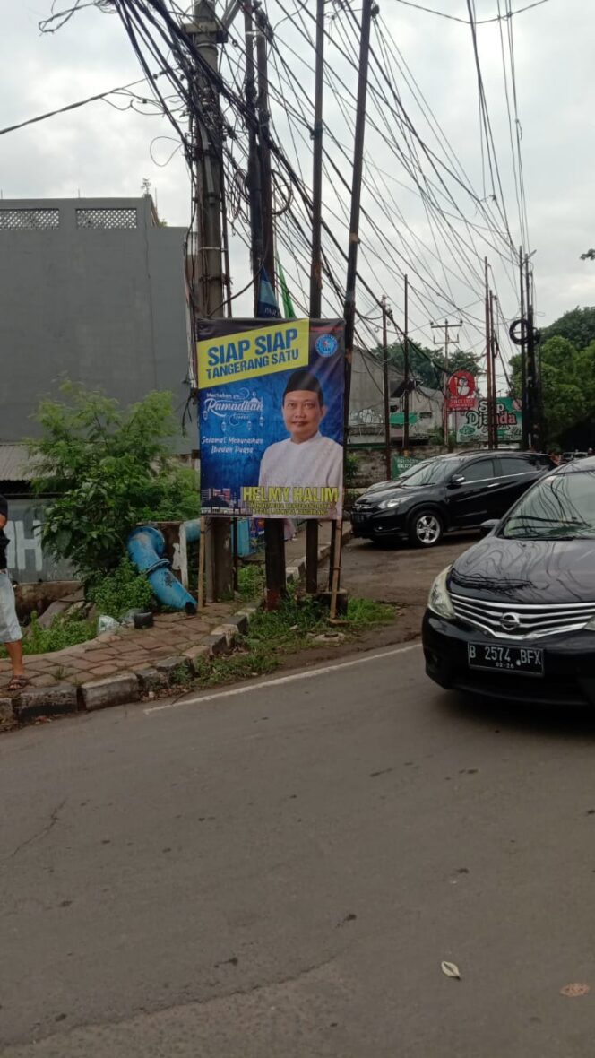 
Baliho SIAP SIAP Tangerang Satu Helmy Halim Tersebar di 13 Kecamatan