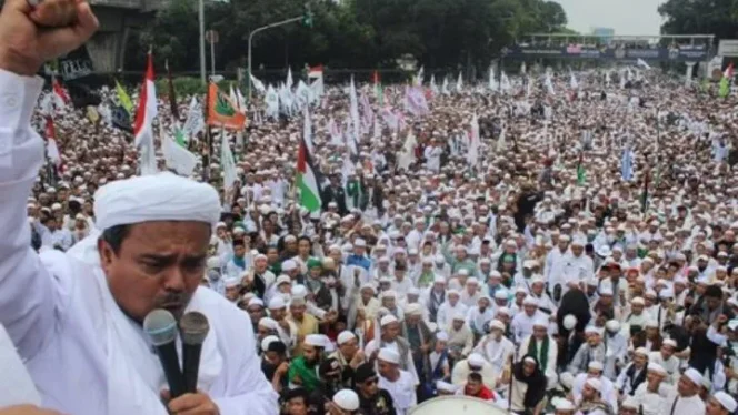 
Rizieq Ikut Aksi Bela Palestina