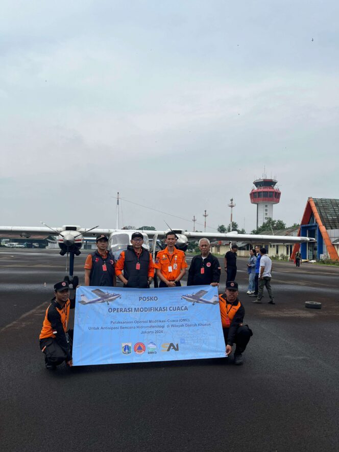 
BPBD DKI Jakarta & BMKG Modifikasi Cuaca