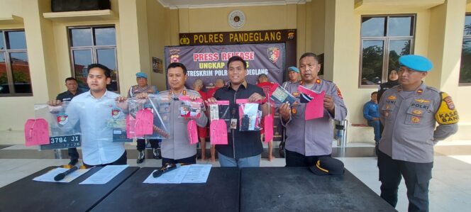
Polres Pandeglang Ringkus Pelaku Curanmor