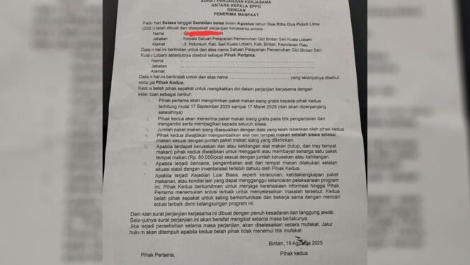 
Rahasiakan Insiden Keracunan MBG Kepsek Diminta Tanda Tangani Surat