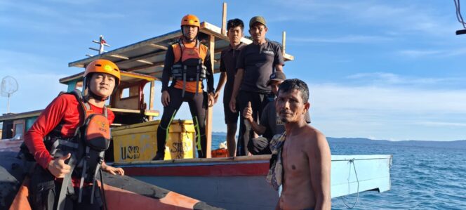 
Perahu Rusak di Tengah Laut, Empat Nelayan Simeulue Berhasil Diselamatkan Tim SAR