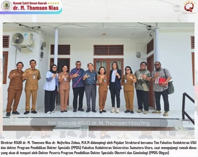 
Sinergi Medis: Residen Senior PPDS FK USU Resmi Bertugas di RSUD dr. M. Thomsen Nias