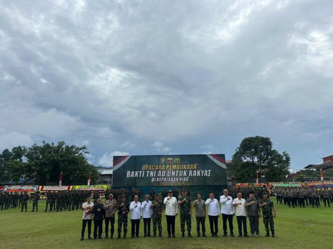 
Gubernur Sumut Resmikan Karya Bakti TNI AD di Gunungsitoli, Fokus Pemerataan Pembangunan Kepulauan Nias