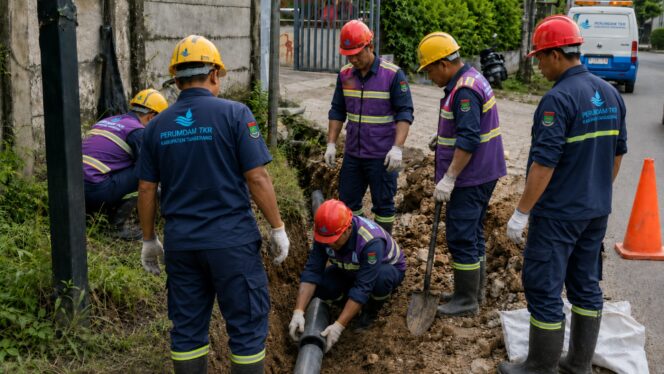 
Perumdam TKR Perluas Jaringan Hingga Wilayah Rajeg Kabupaten Tangerang.