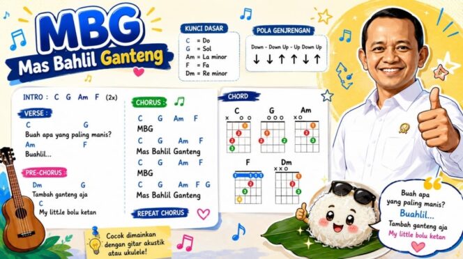 
Bikin Terngiang-ngiang, Ini Lirik Lagu TikTok Viral ‘Mas Bahlil Ganteng’
